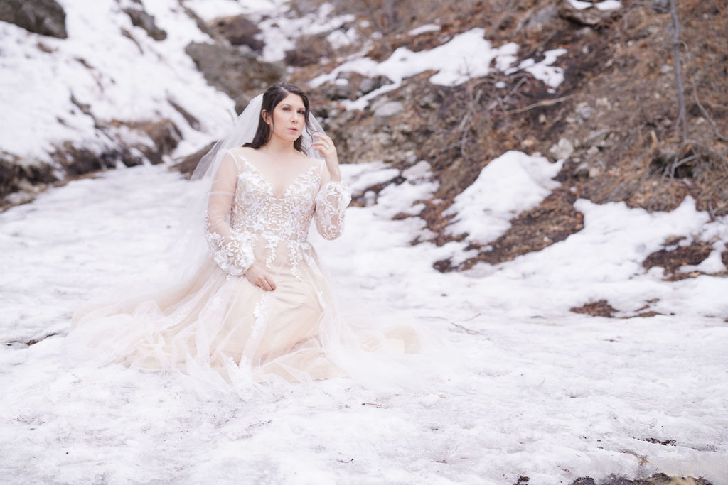 Bride in Snow